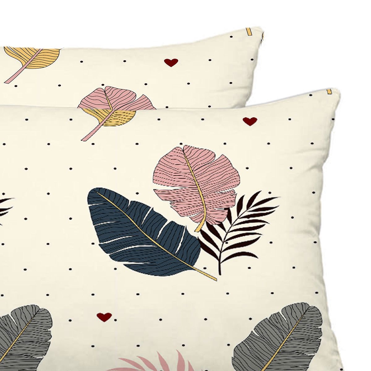 Elegant Weavers Printed Double Bedsheet with 2 Pillow Cover - Zade | 220cm x 240cm