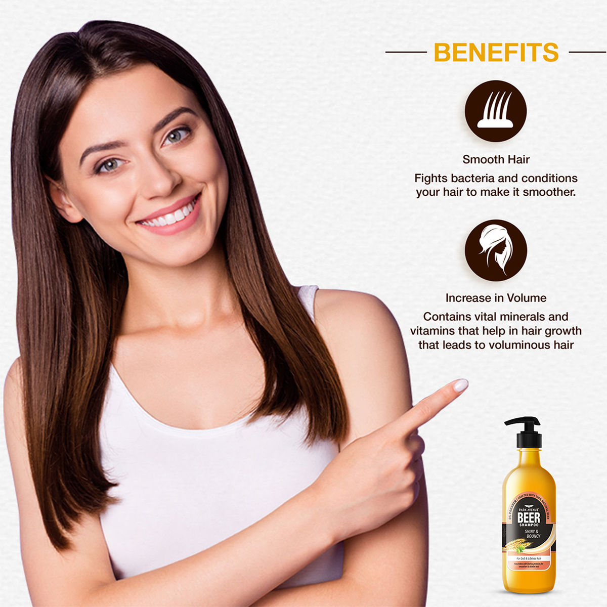 Park Avenue Beer Shampoo Shiny & Bouncy