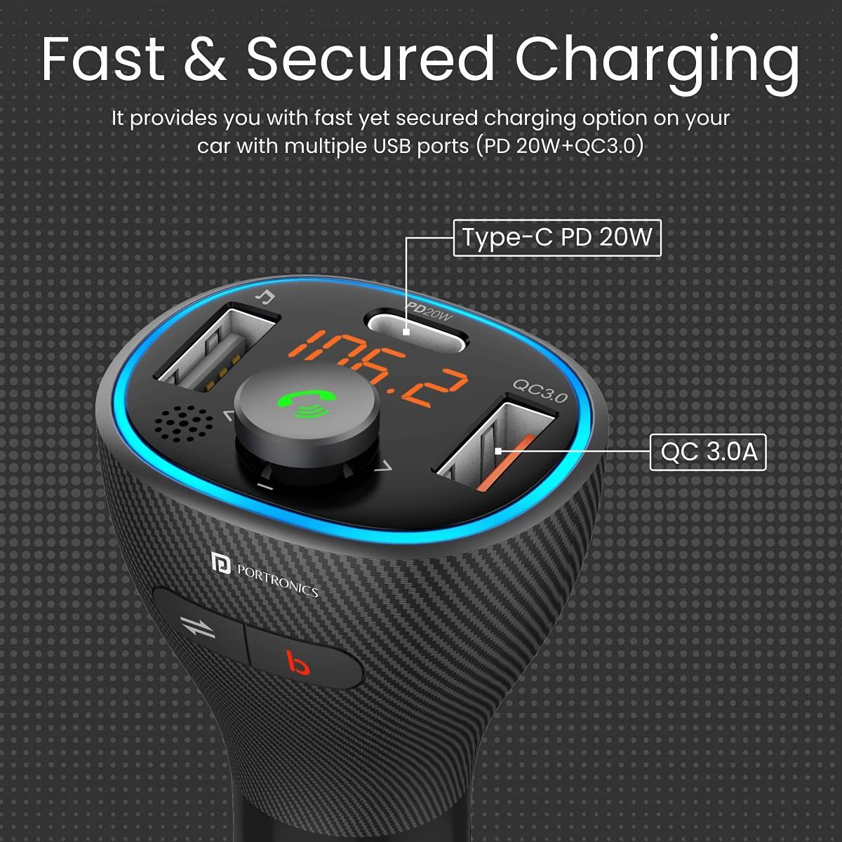 Portronics Auto 15 Smart Audio Connector