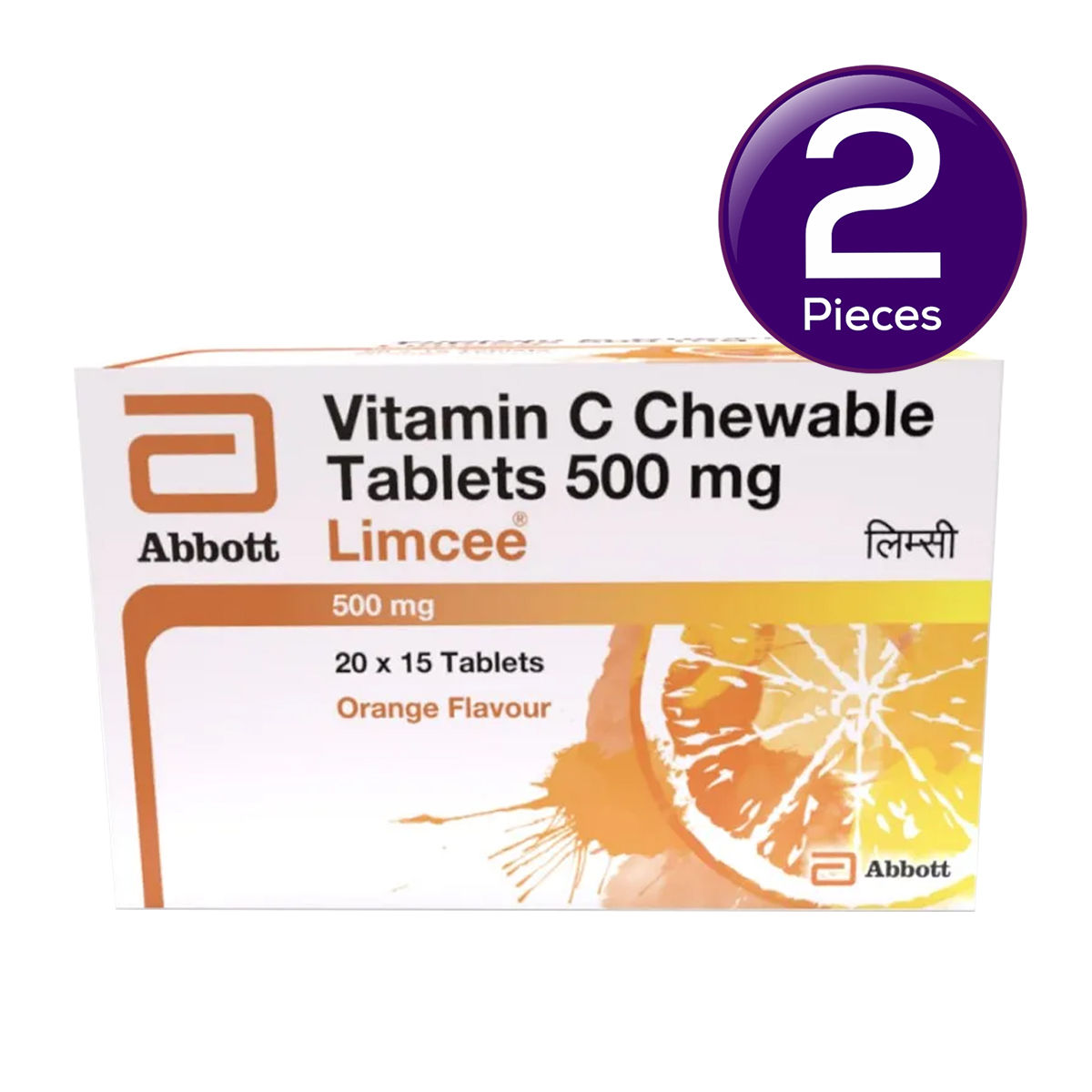 Limcee Orange Vitamin C Chewable Tablets Combo