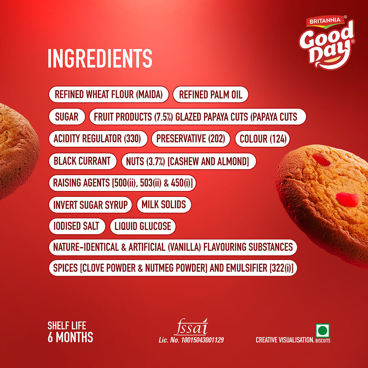 Britannia Good Day Fruit & Nut Cookies