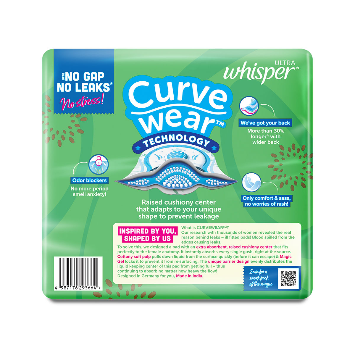 Whisper Ultra Clean XL+ Sanitary Pads