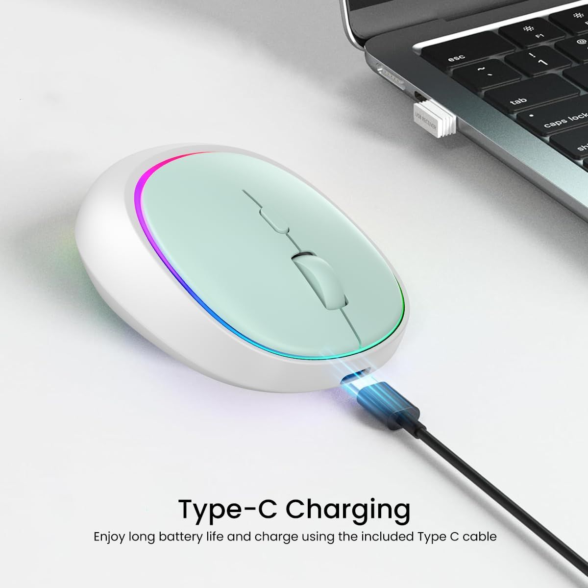 Portronics Toad Iv Wireless Mouse With In Built- Blue