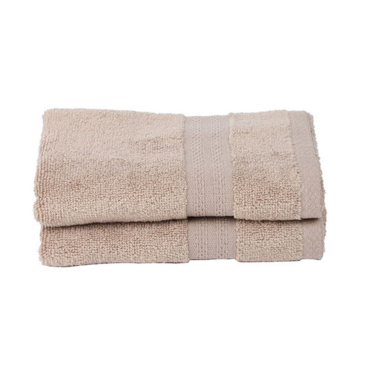 Bianca Hand Towel Soft Beige | Pack of 2 - 60cm x 40cm