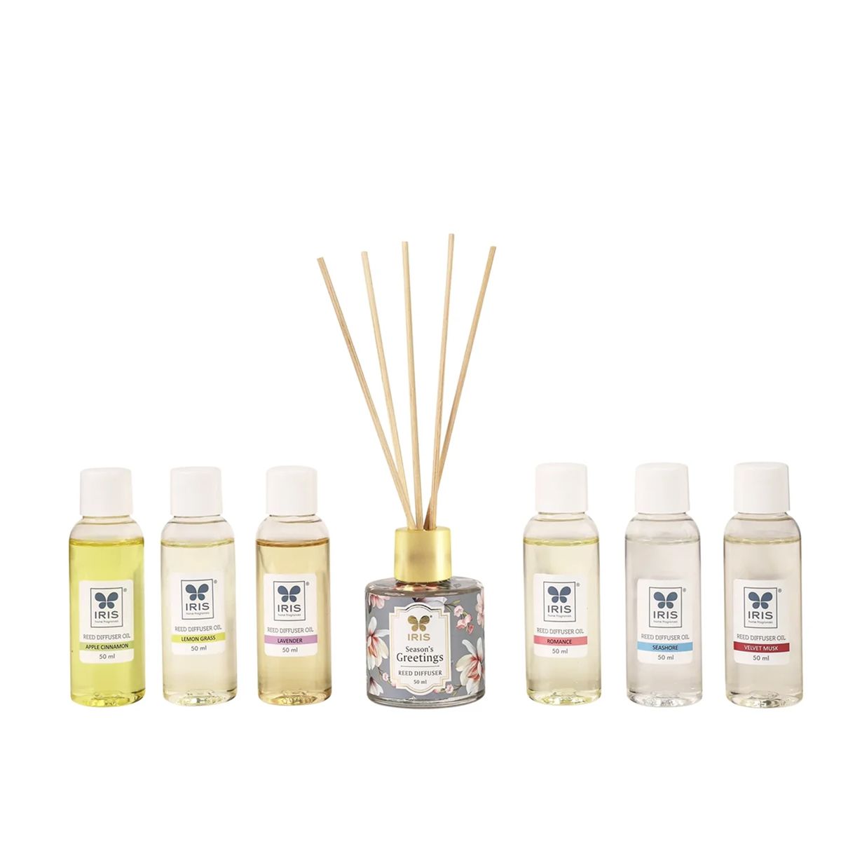 IRIS Reed Diffuser Gift Pack With 6 Assorted Oils And Reed Sticks| Rakhi Gift for Brother & Sister
