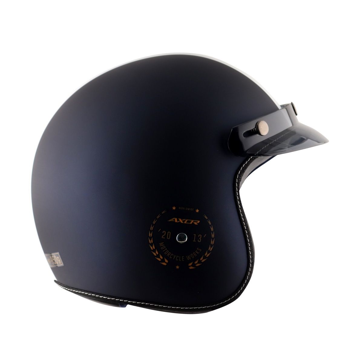 Axor Retro Jet Euro Globe Isi Ece And Dot Certified Open Face Helmet - Dull Royal Blue Helmet - XL
