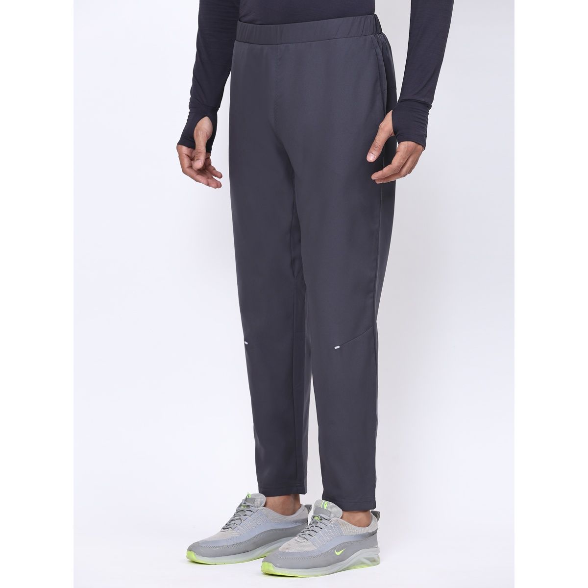 Dida Men's Track Pant Regular Comfortable Stretchable Dry-Fit | Grey - XL
