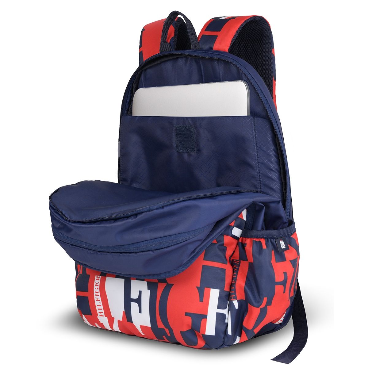 Tommy Hilfiger Unisex Colorblocked Polyester 23 L Laptop Backpack | Assorted - M
