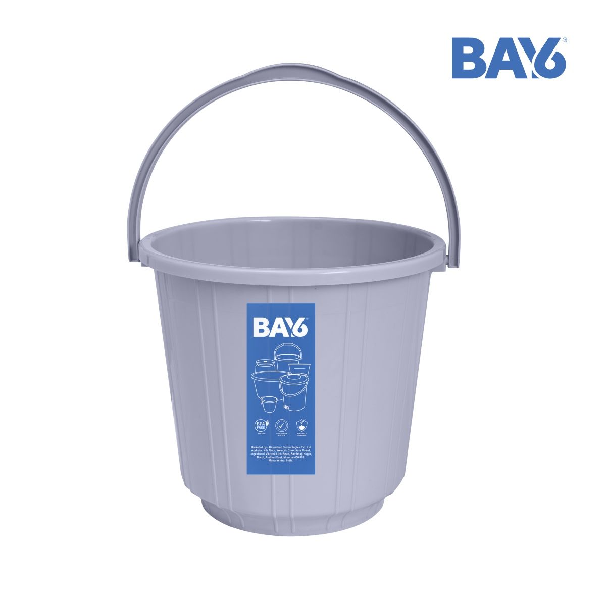 BAY6 Eco Bucket 16 L - Grey