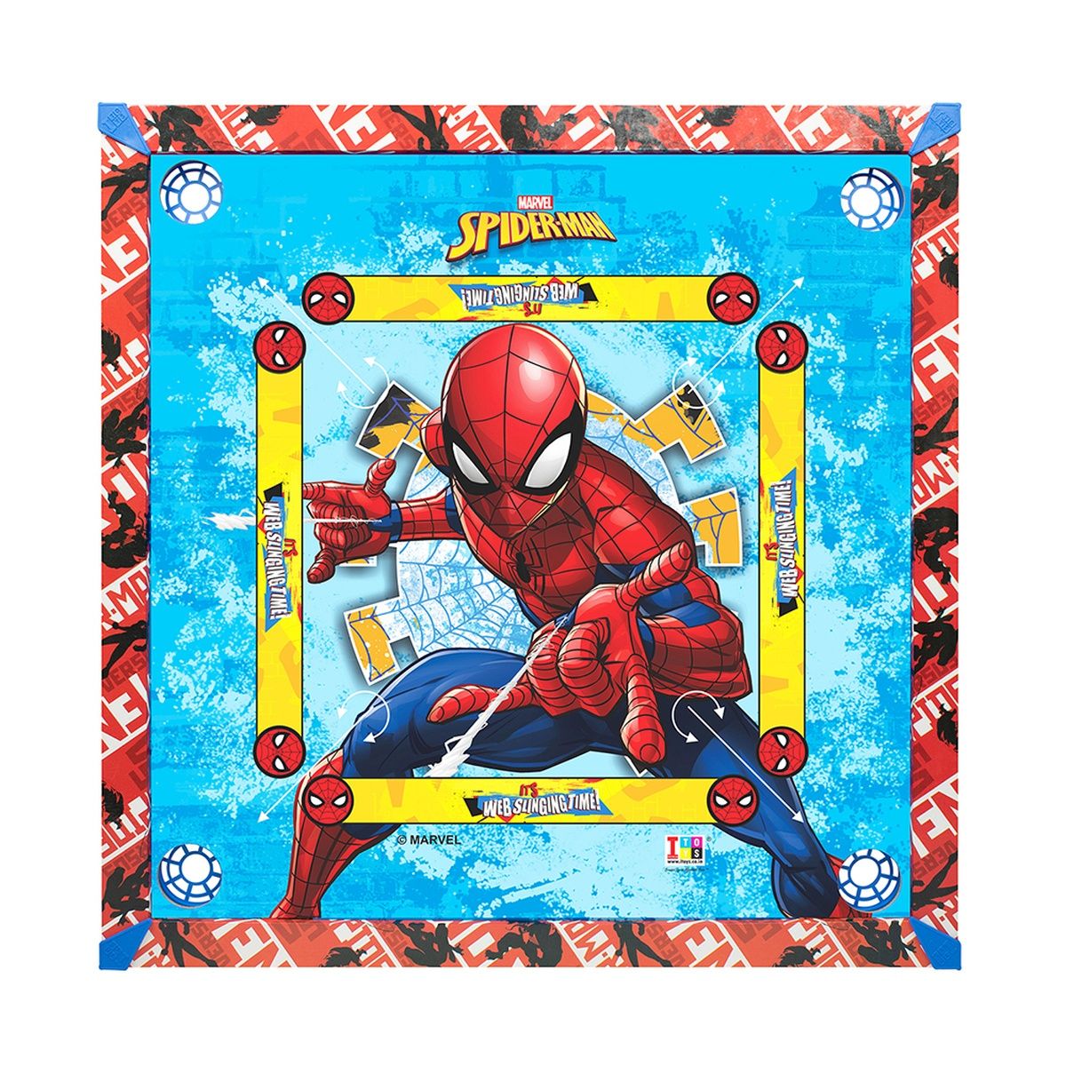 Itoys Carrom 26 x 26-ultimate Spiderman (Colour May Vary)