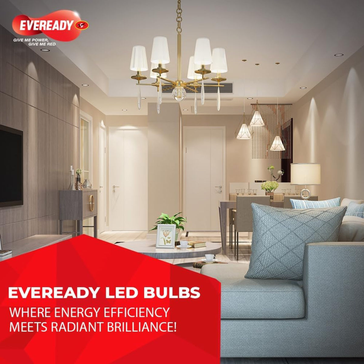 Eveready 18 W LED Bulb - Cool Day Light | 6500 K | Energy Efficient 1 pc Combo