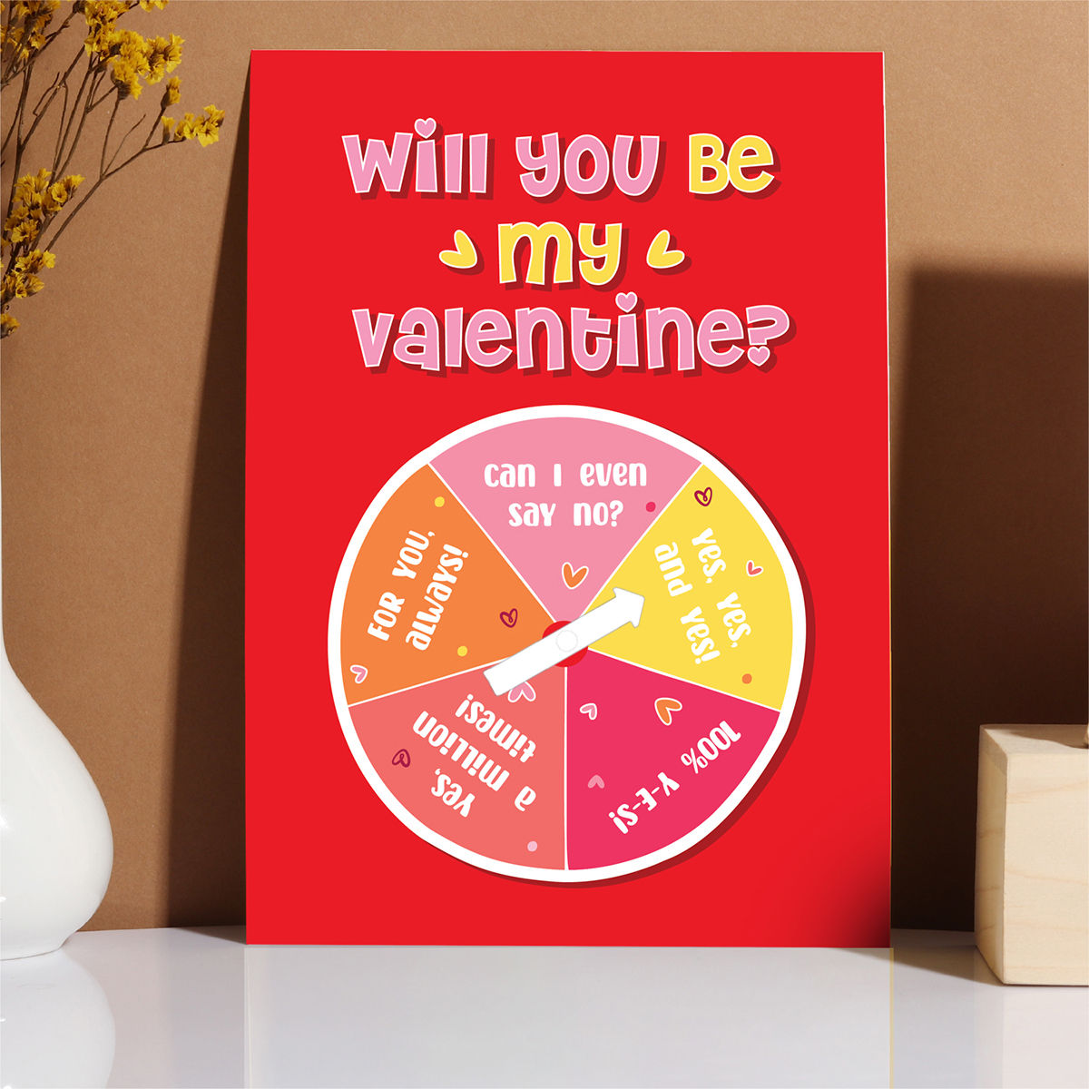 Oye Happy Valentine Spinwheel Card