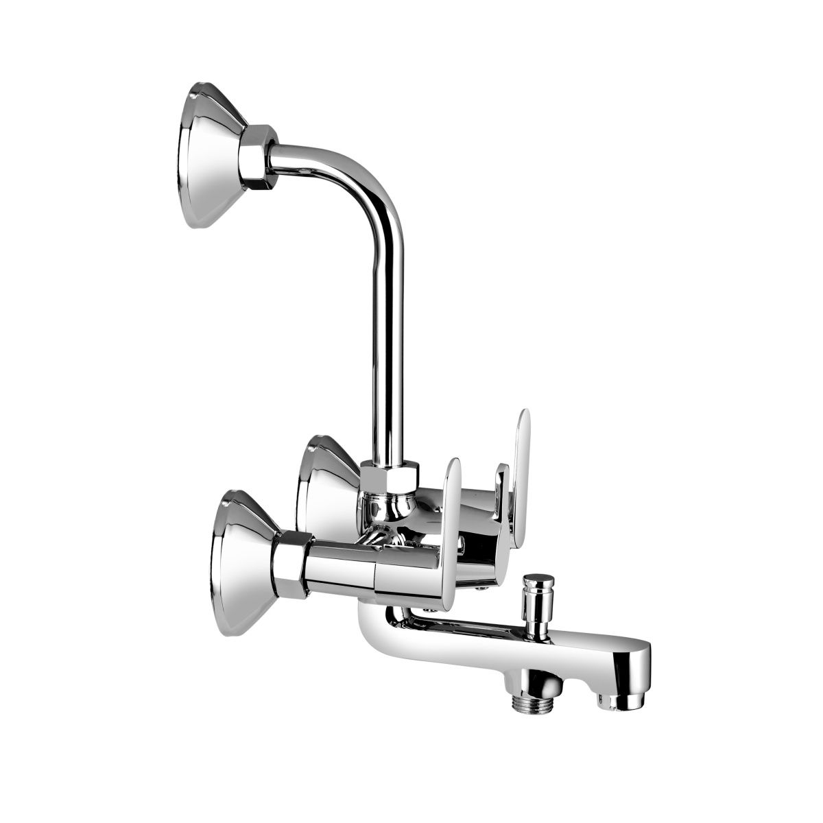 Benelave By Hindware Volga 3-In-1 Wall Mixer With Provision For Overhead Shower And Hand Shower