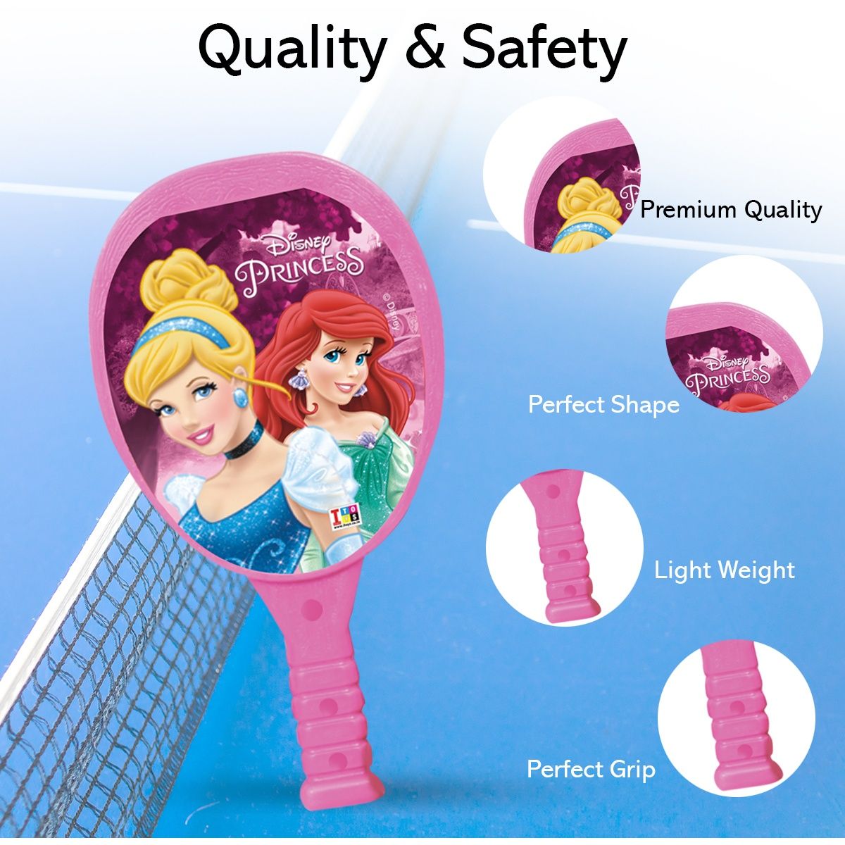 Itoys My First Plastic Racket Set-princess (Colour May Vary)