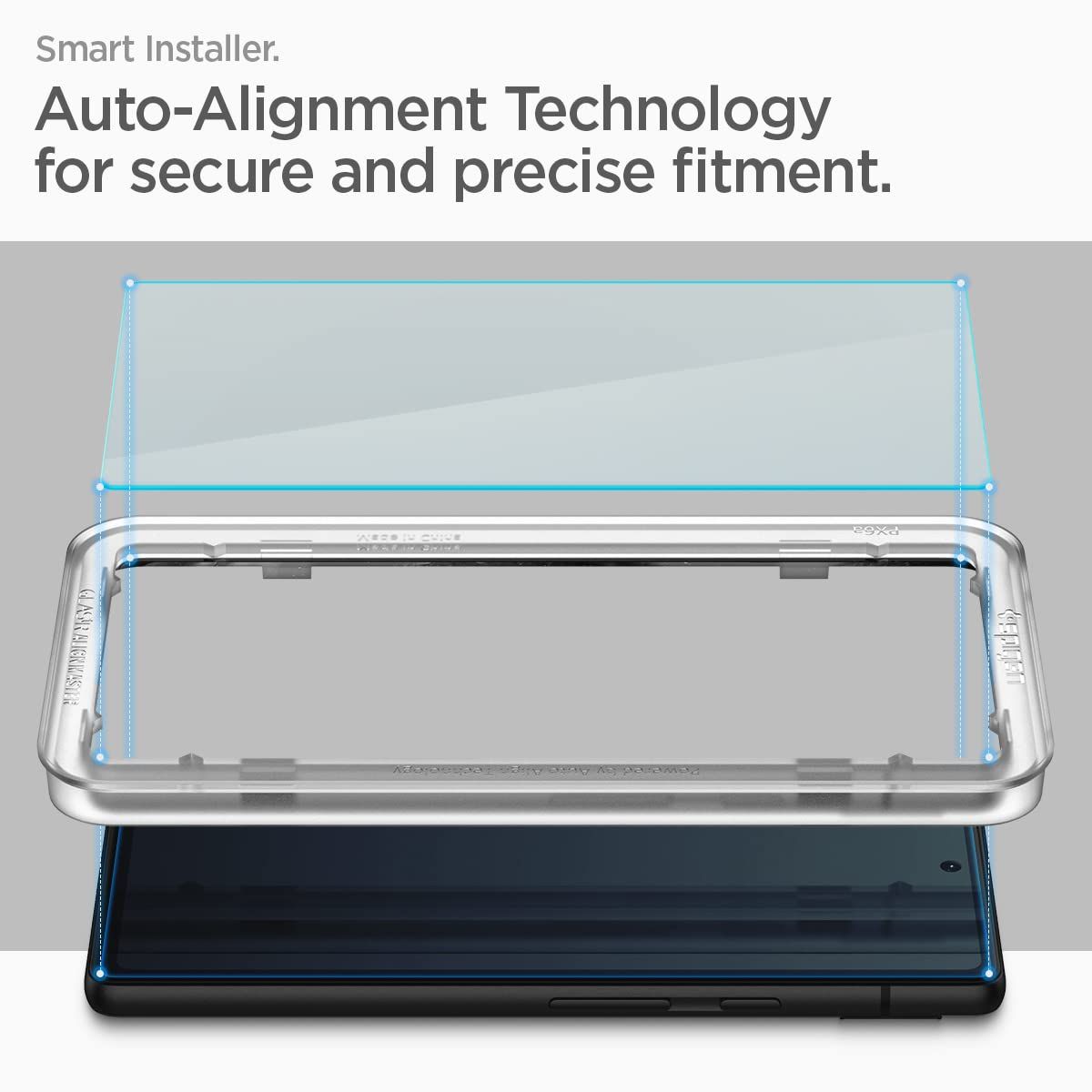 Spigen Alignmaster Tempered Glass Screen Protector Guard For Google Pixel 6a - 2 Pack