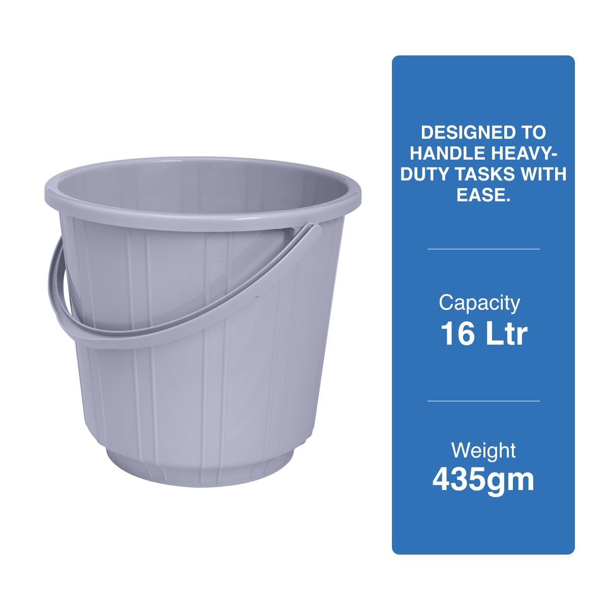BAY6 Eco Bucket 16 L - Grey