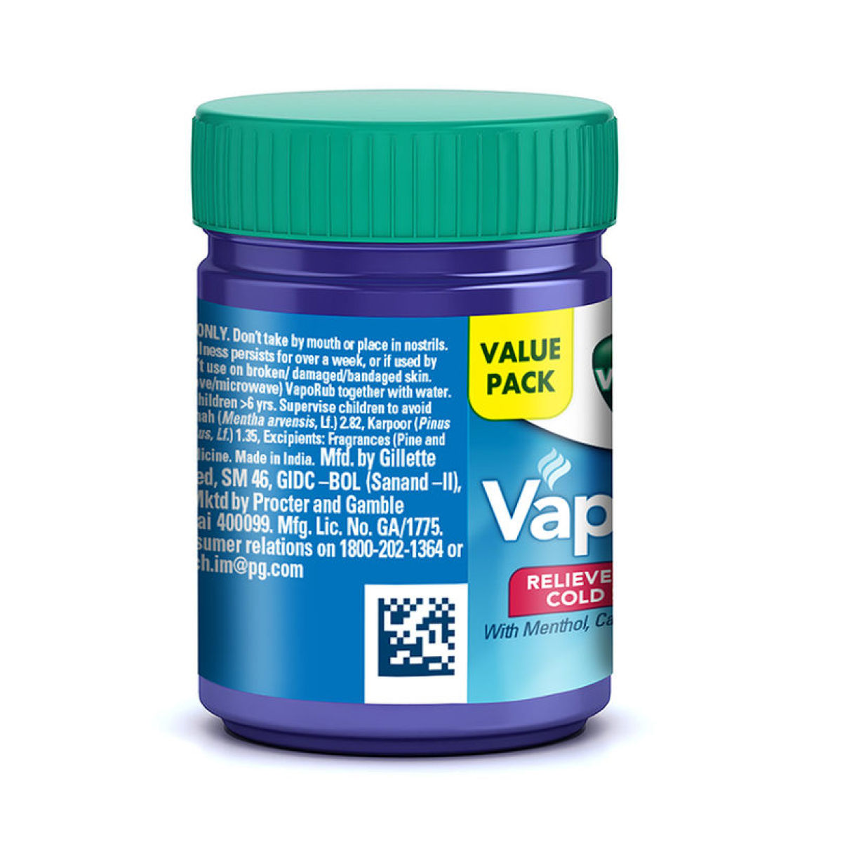 Vicks Vaporub(25ml), Vicks Inhaler (0.5ml) & Vicks Steam Pods(4pc) Combo