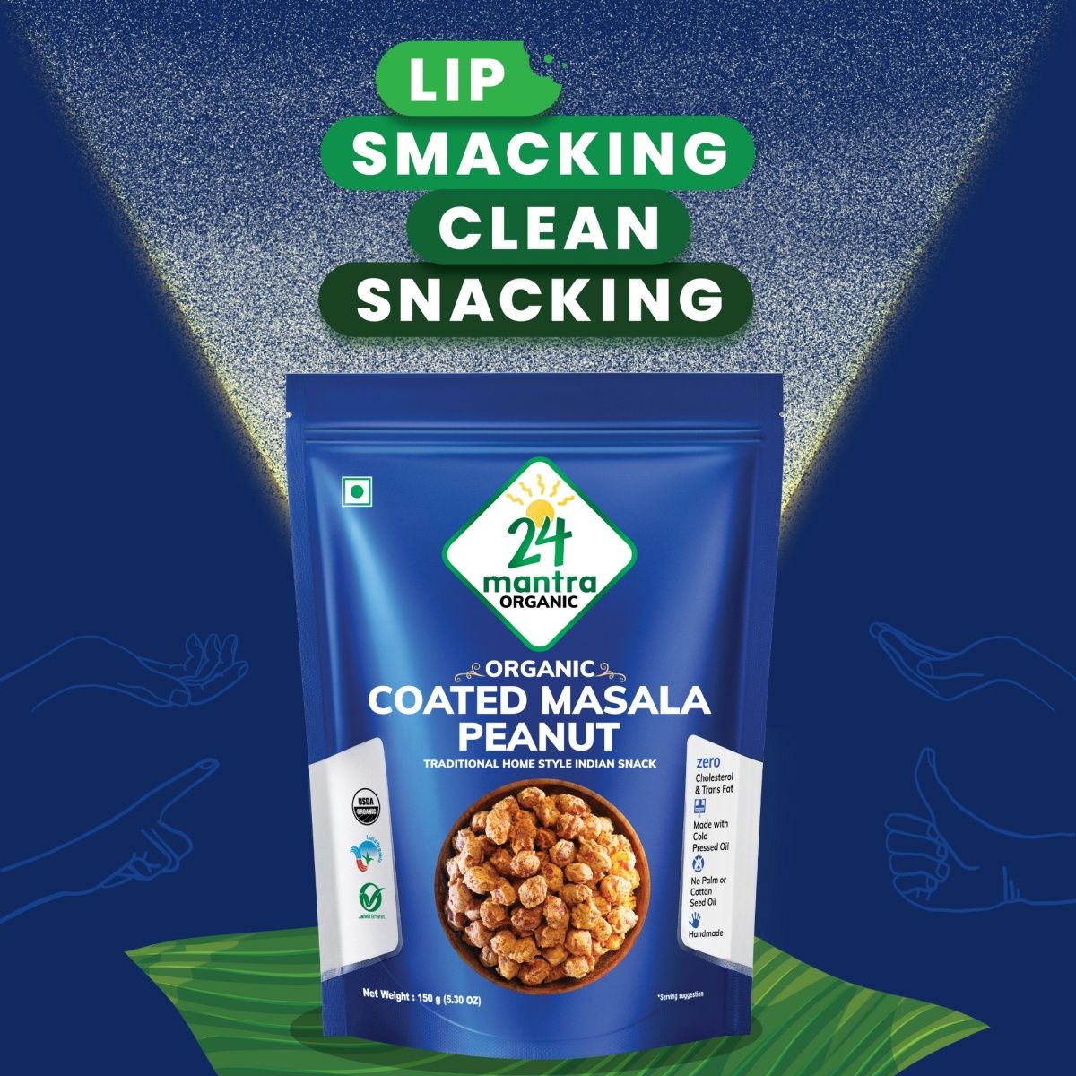 24 Mantra Organic Coated Masala Peanut