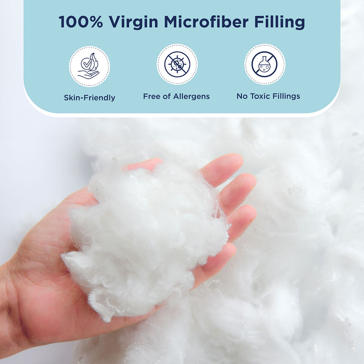The Sleep Company Pack of 2 Super Soft Microfiber Pillow by TSC