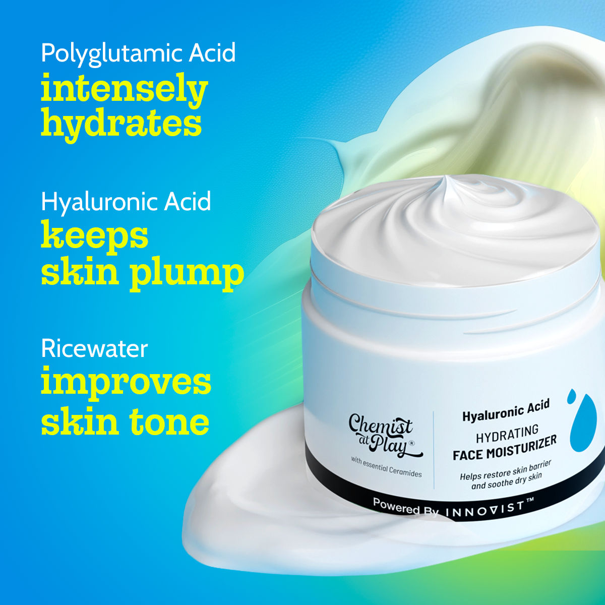 Chemist at Play Hydrating Face Moisturiser Polyglutamic Intense Hydration & Moisturisation
