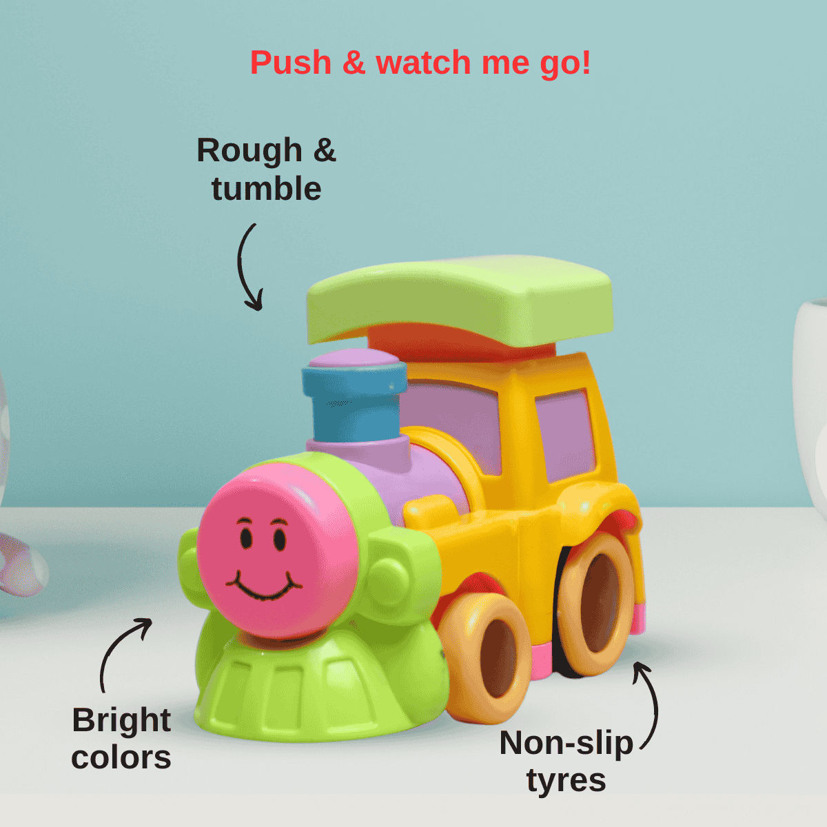 Toytales Push N Go Train (Colour May Vary)