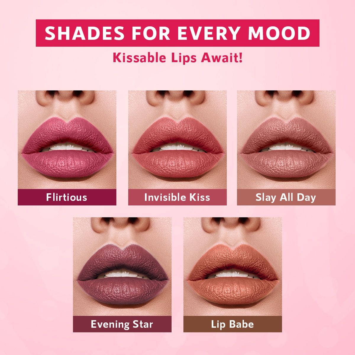 Orgatre Lush Lips 5 In 1 Matte Nude Lipstick With Gloss