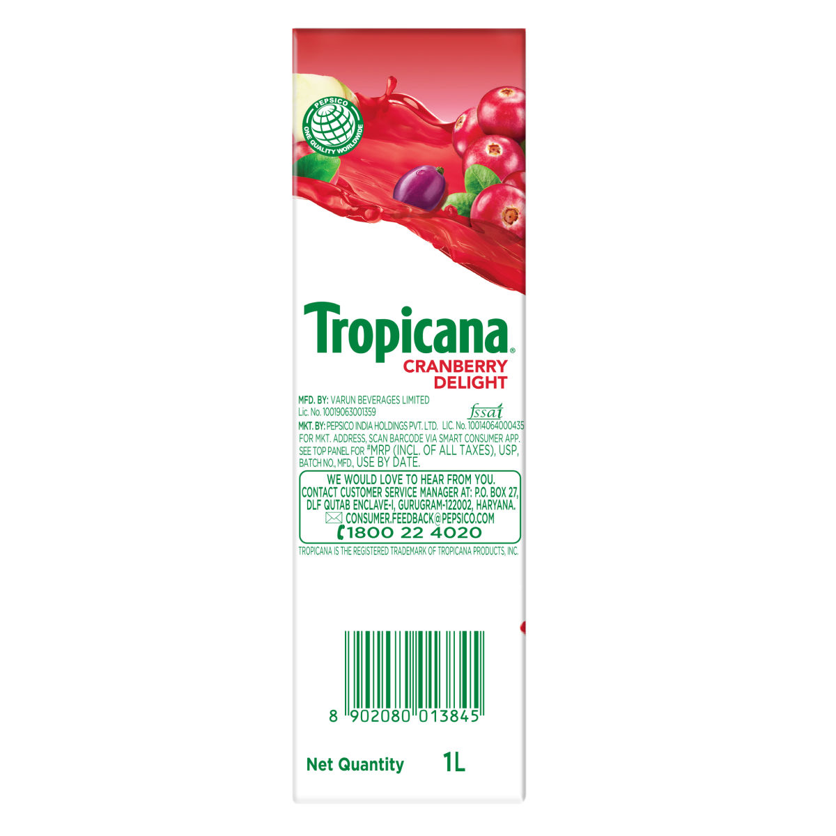 Tropicana Delight Cranberry Fruit Juice