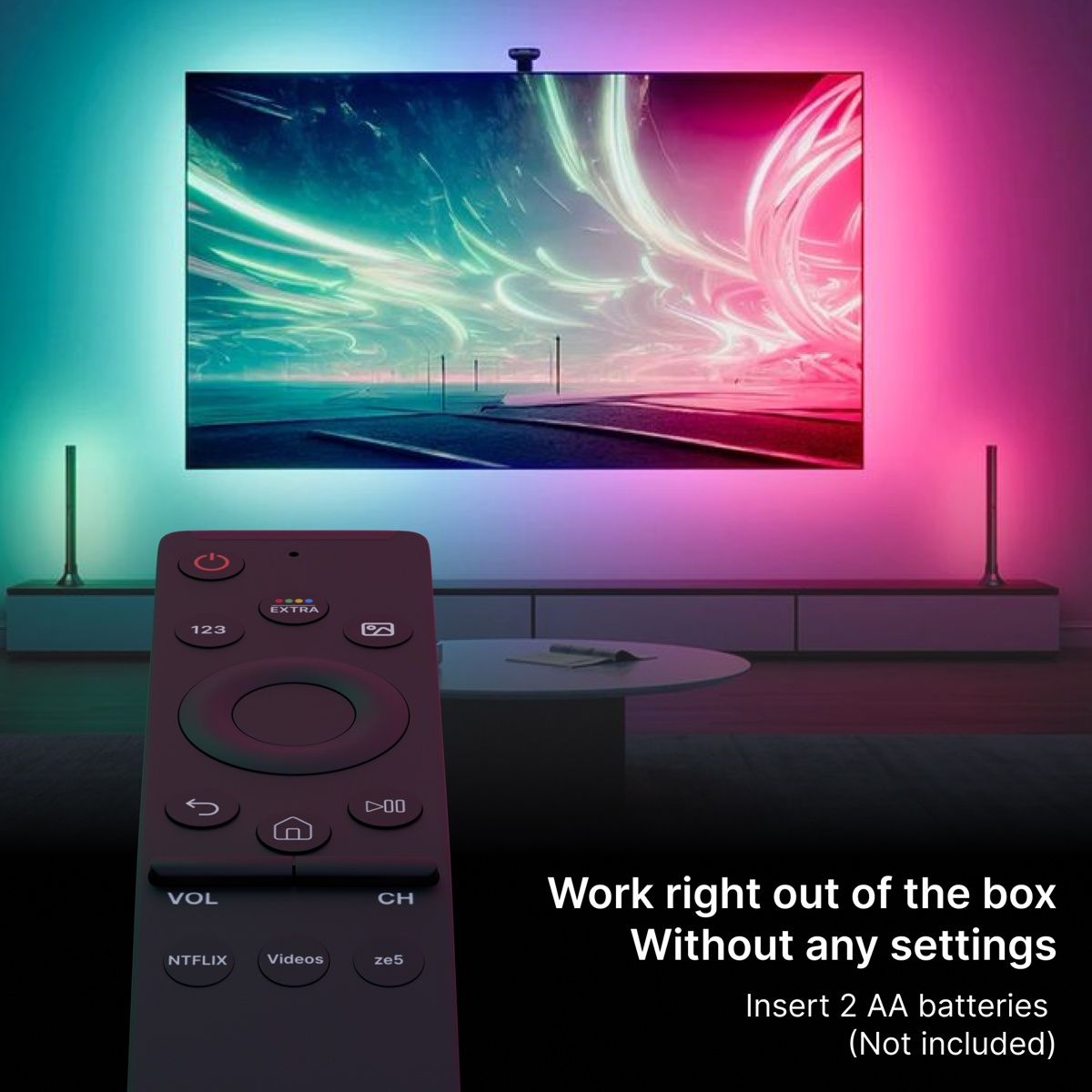 Ailkin Non-Voice Remote for Samsung LED Smart TV| Durable & Universal Compatibility