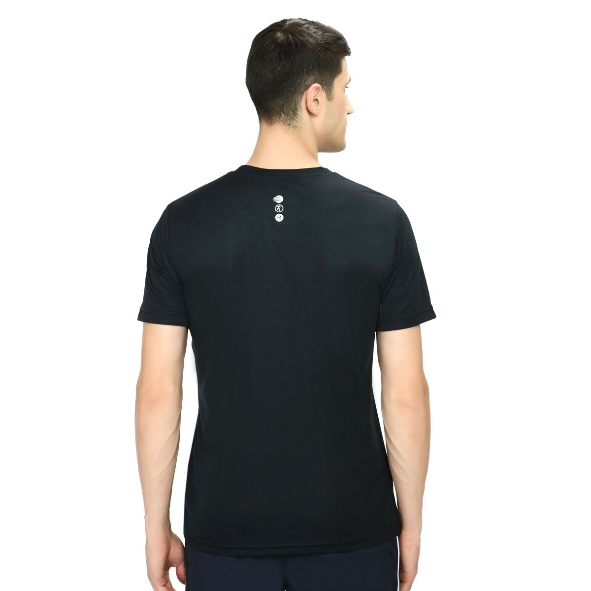 Playr Men's Adult Running Core Run Tee Polyester for All Season | Navy | M
