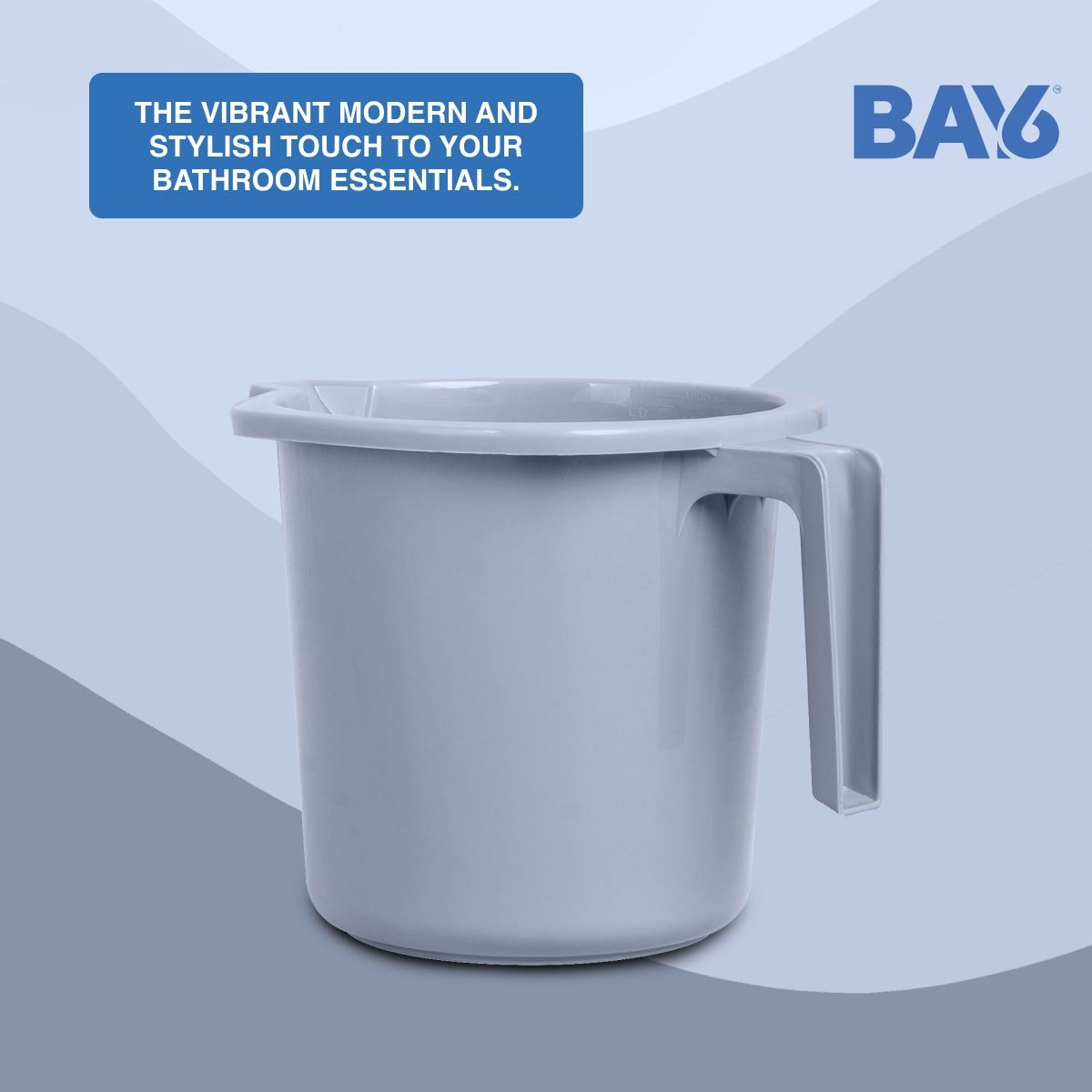 BAY6 Royce Bath Mug 1 L - Grey