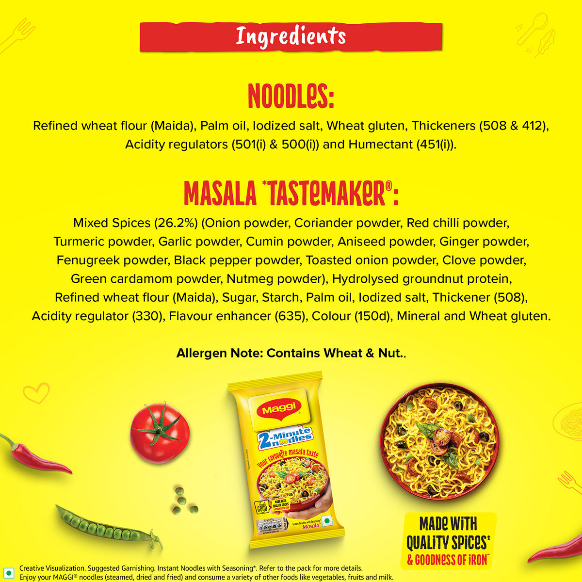Maggi 2-Minute Noodles Masala 140 g Combo