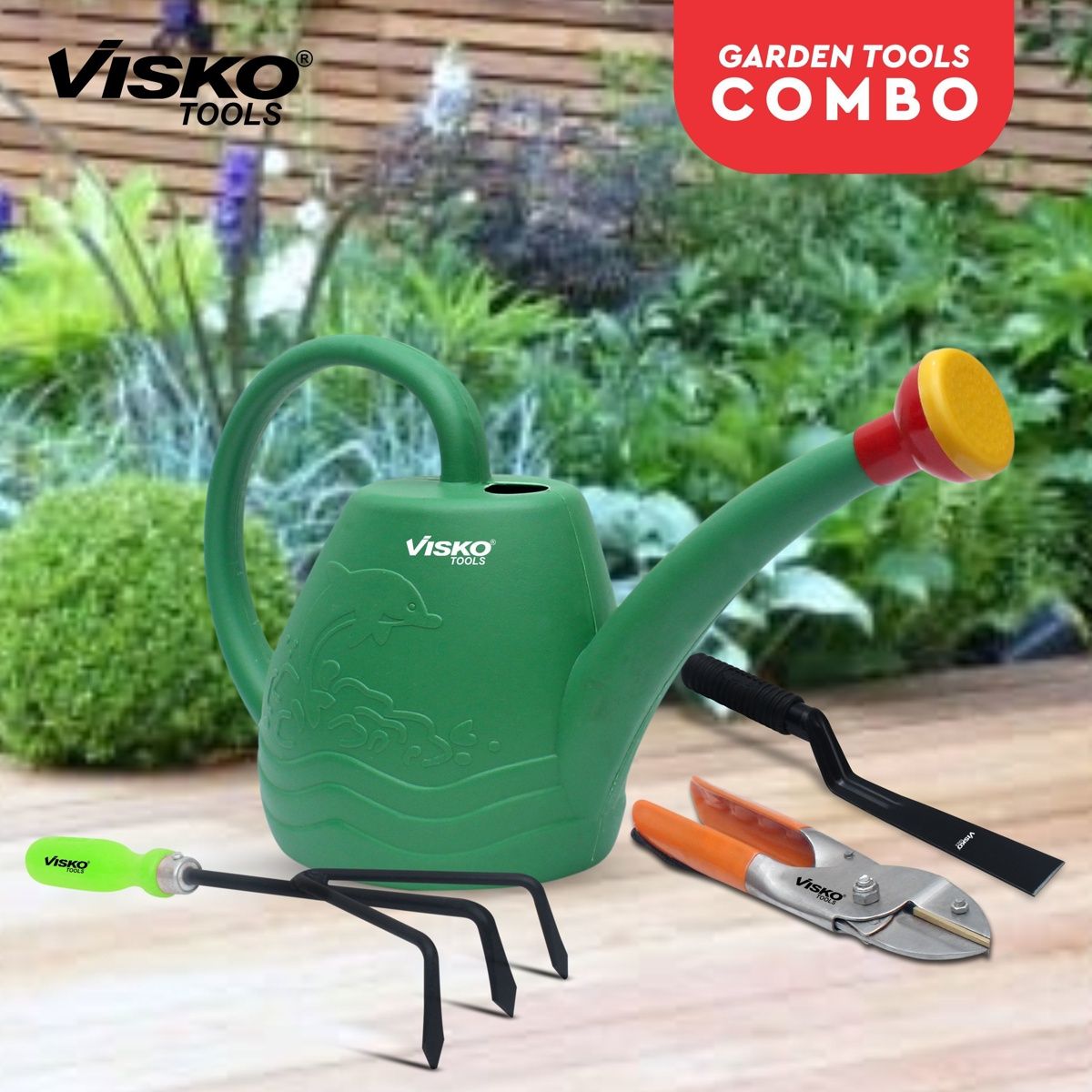 Visko 653 Garden Tools Set With 4 Pieces Garden Tool Kit