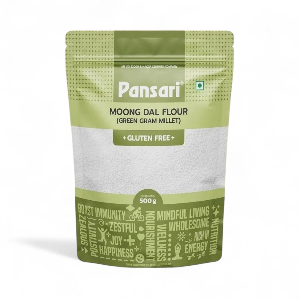 Pansari Moong Dal Atta - Green