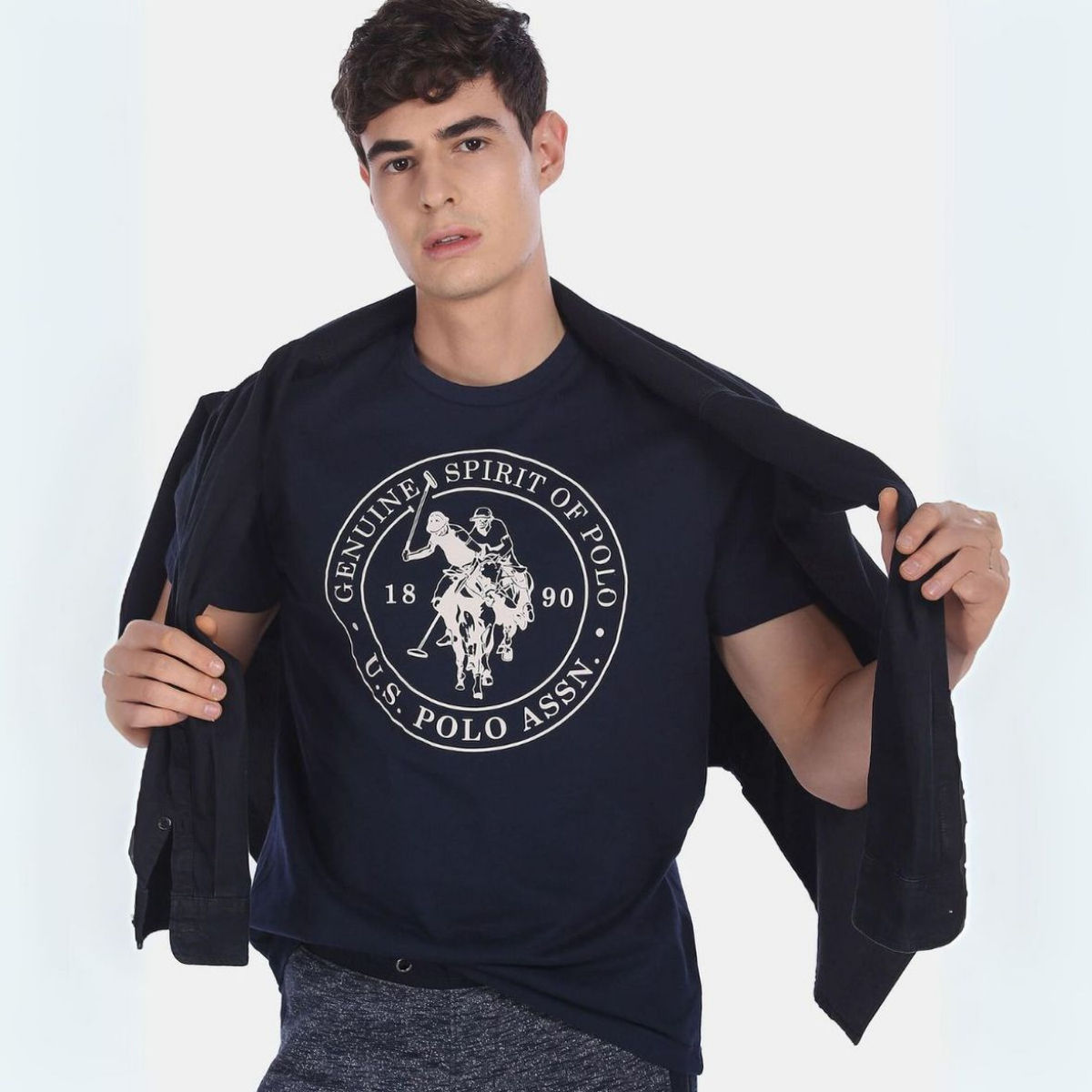 U.S. Polo Assn. | T-Shirts | XL | Pack of 1 | Navy Blue