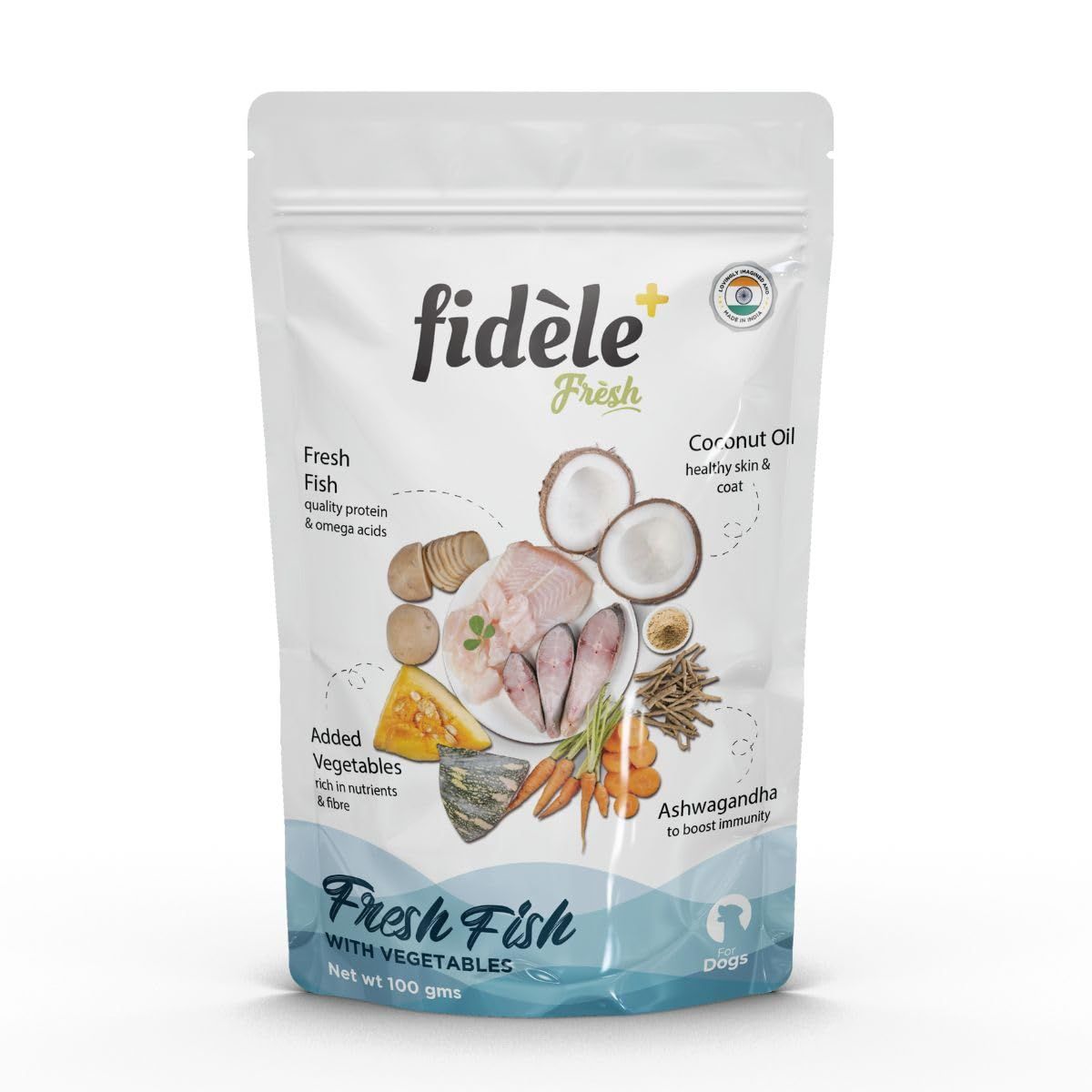 Fidele Wet Dog Food Fresh Fish With Vegetables