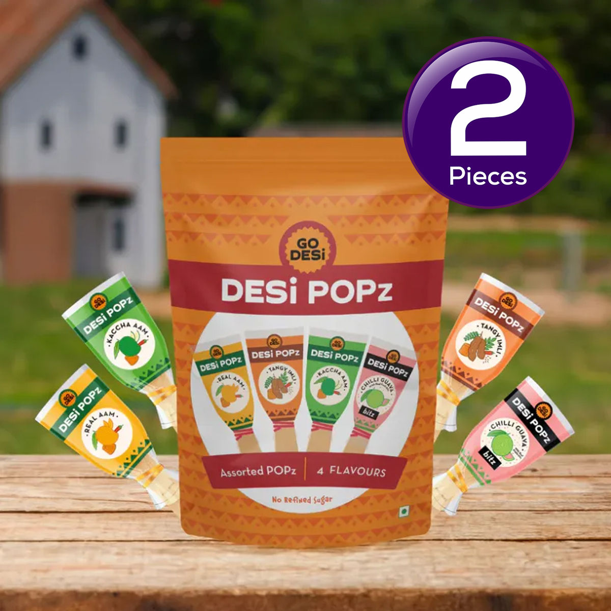 GO DESi - POPz  Assorted POPz | 4 Flavours 20 pc Combo