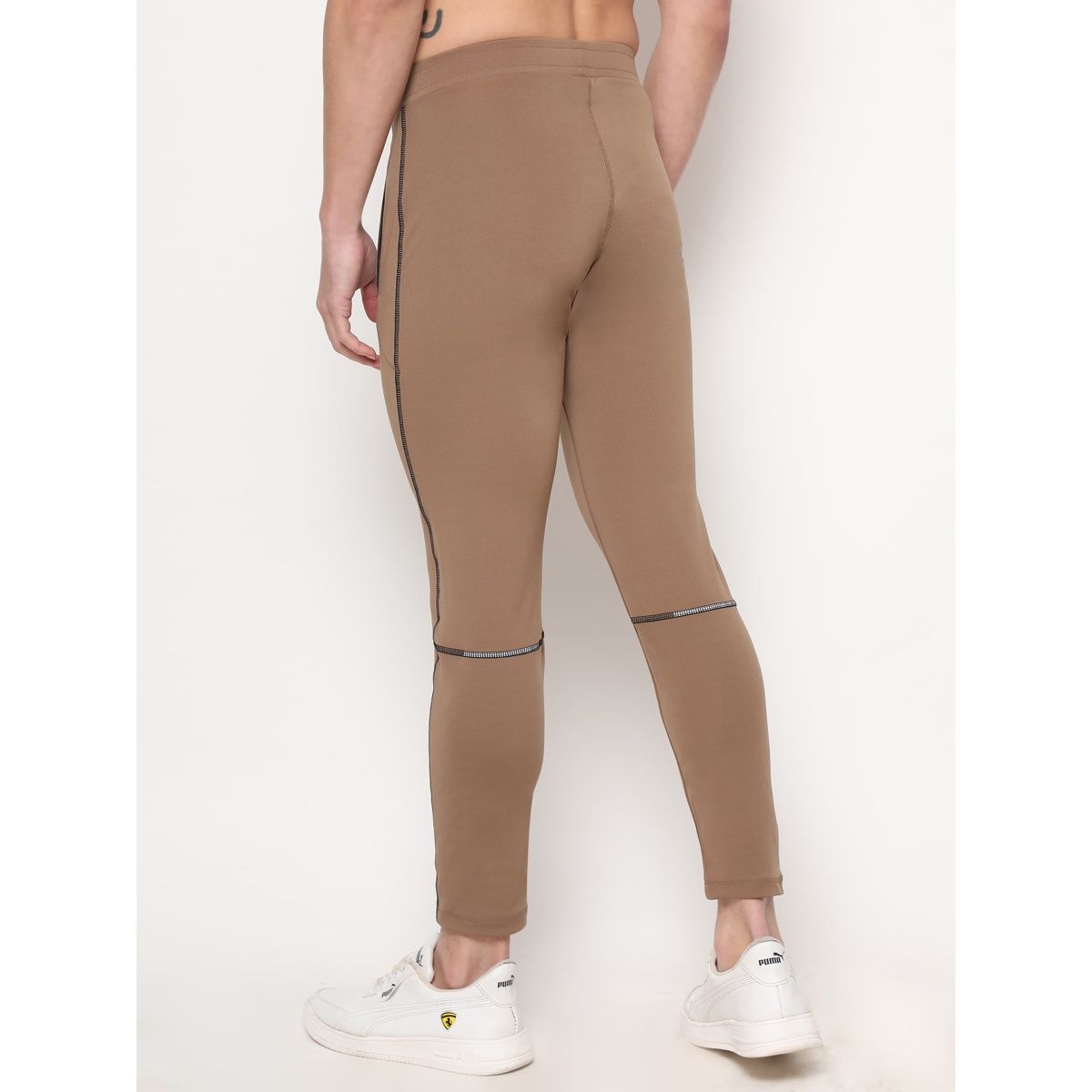 Dida Men's Sports Track Pant Regular Comfortable Stretchable Dry-Fit | Brown - 2XL