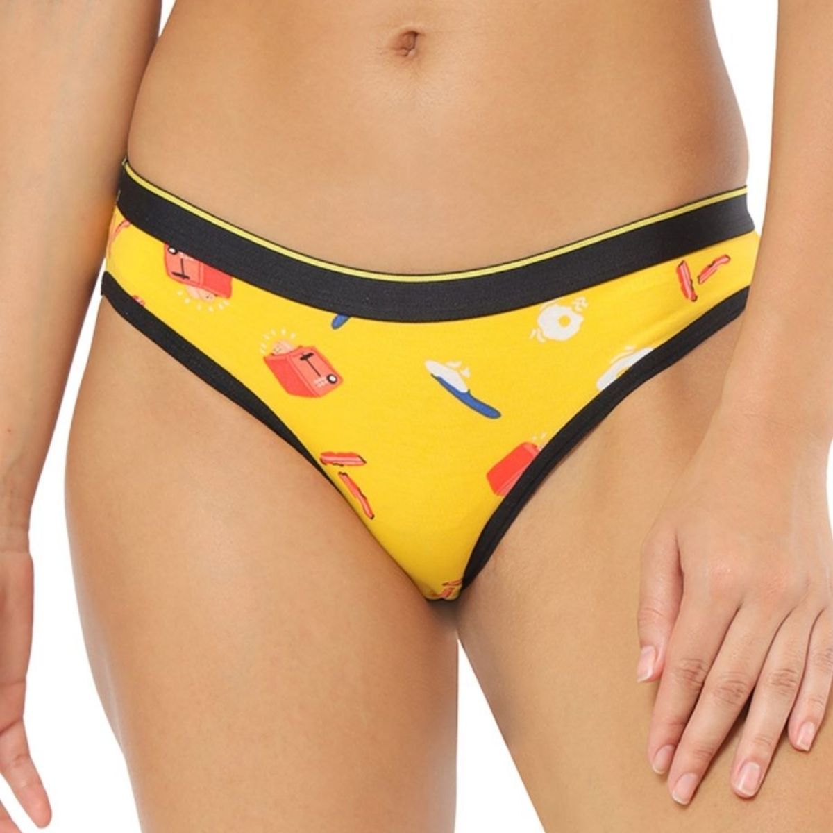 Bummer Women's Micro Modal Elastane Bikini Panties | Multicolour - M