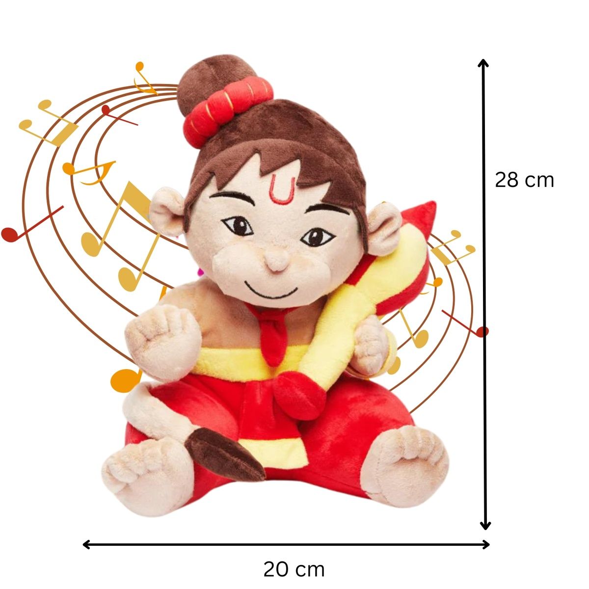 Panda's Box Mantra Chanting Baby Hanuman | Medium- 30 cm