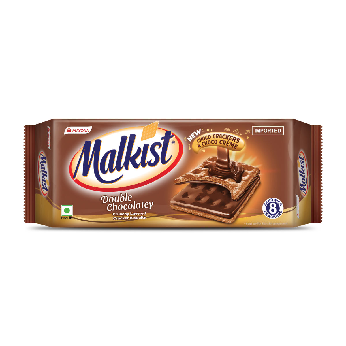 Malkist Double Chocolatey Crunchy Layered Crackers 144 g Combo