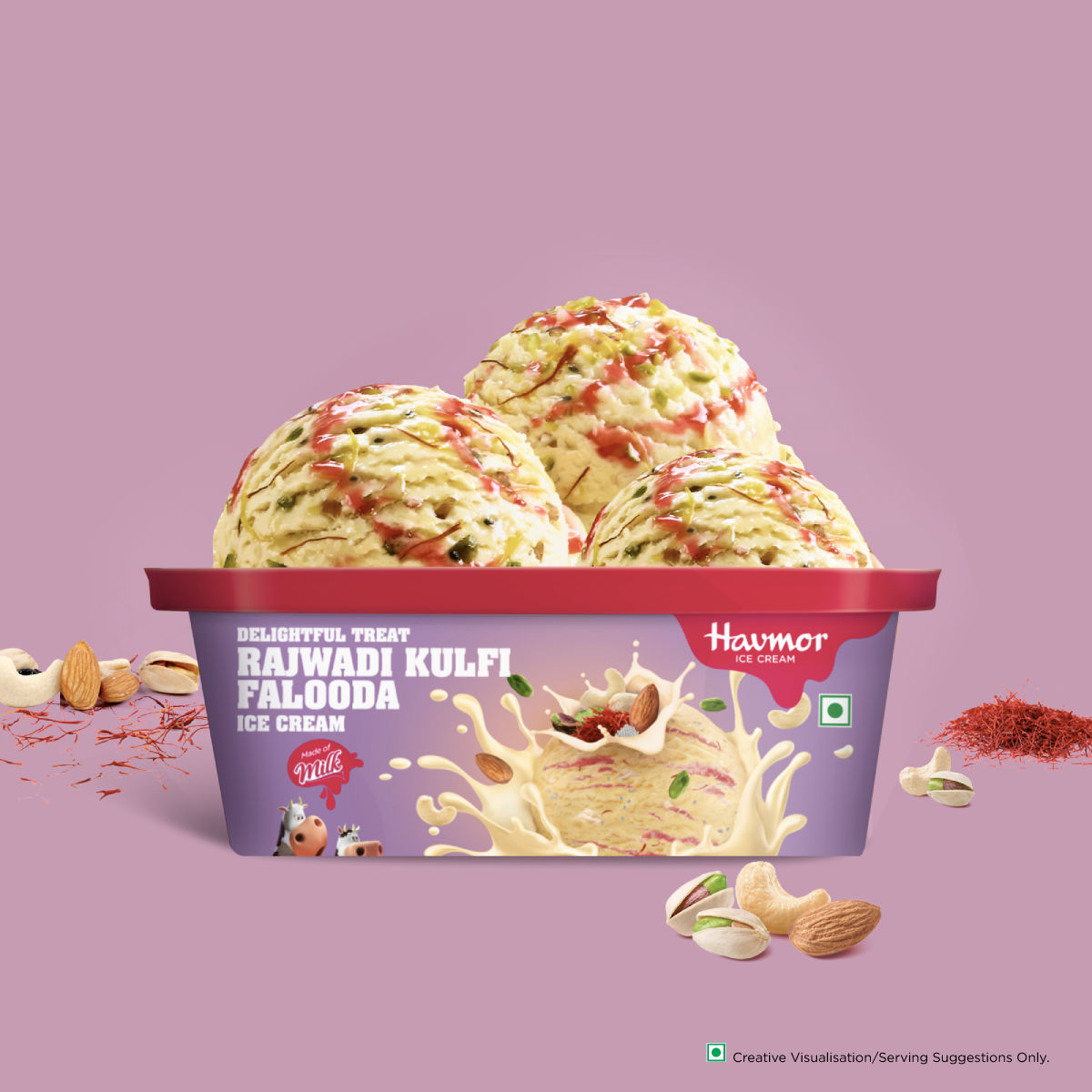 Havmor Rajwadi Kulfi Falooda 750 ml Combo