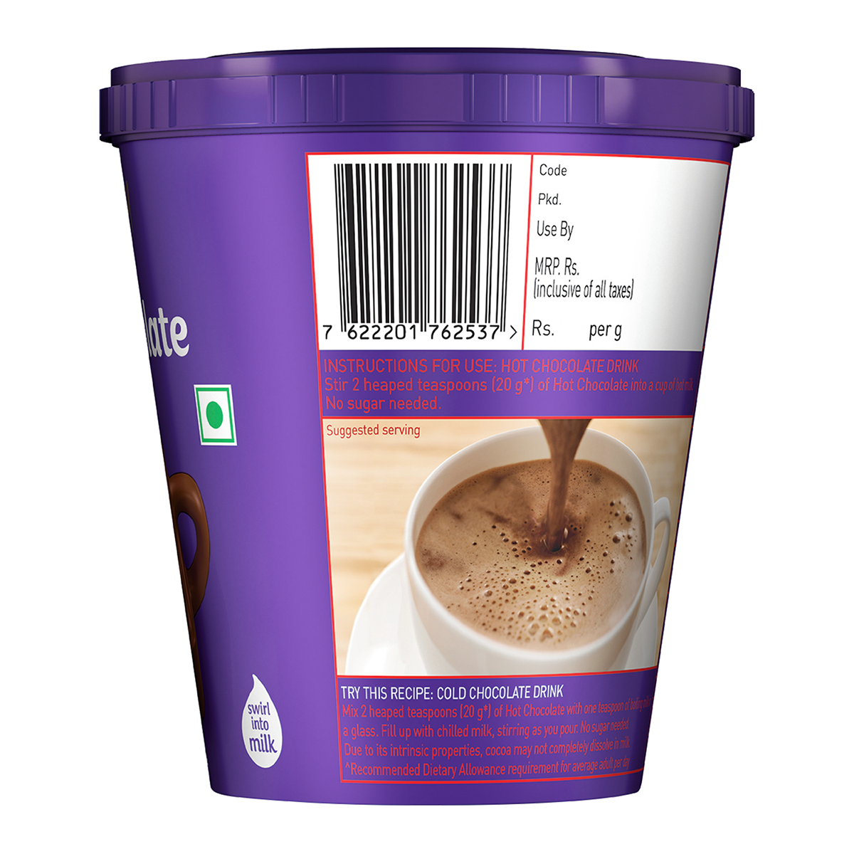Cadbury Cocoa Powder(150gms) & Cadbury Hot Chocolate(200gms) Combo