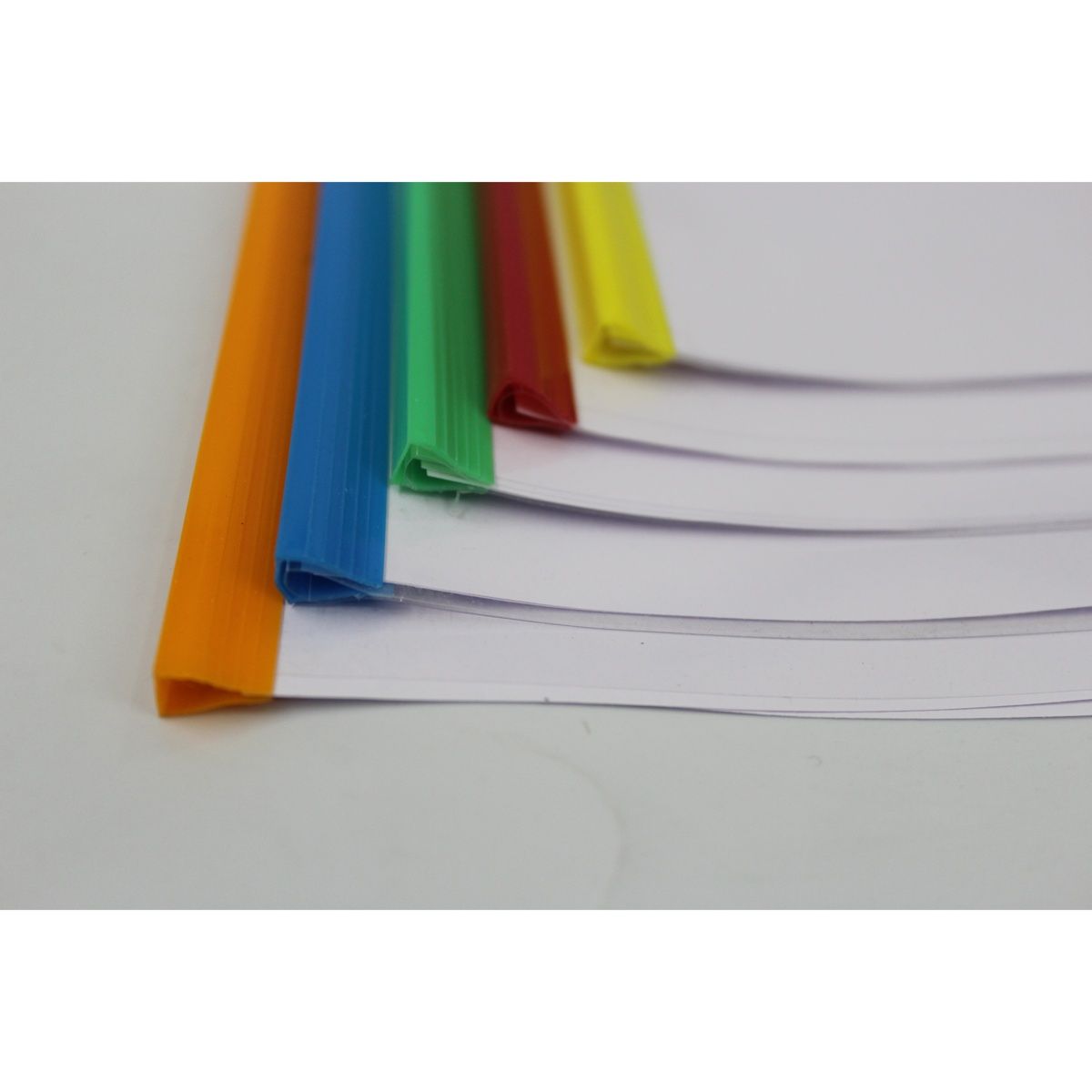 Saya Assorted 10 Ct. Clear Slide Bar Strip File Eco - A4