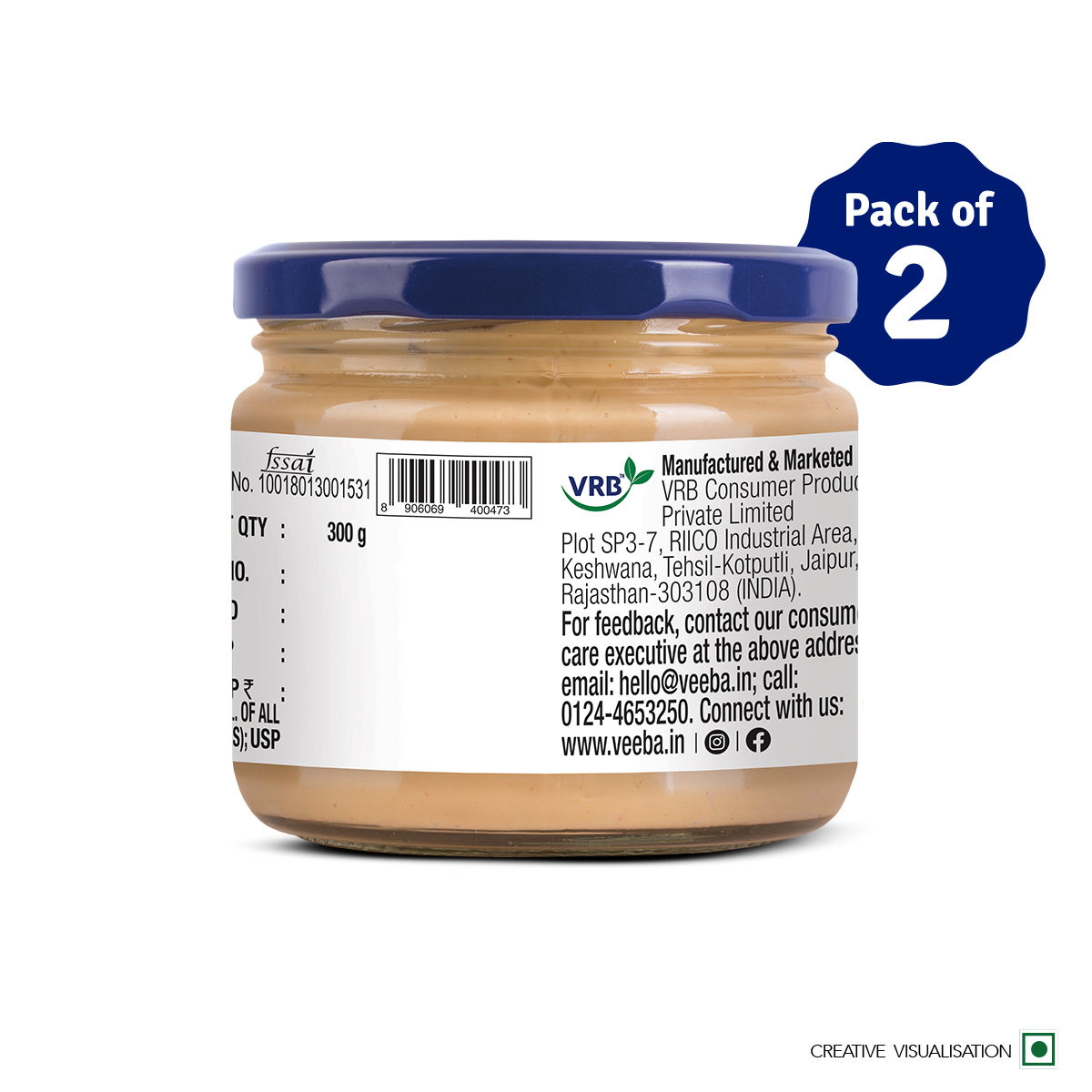 Veeba Cheese & Jalapeno Dip (300g) Combo | Pack of 2
