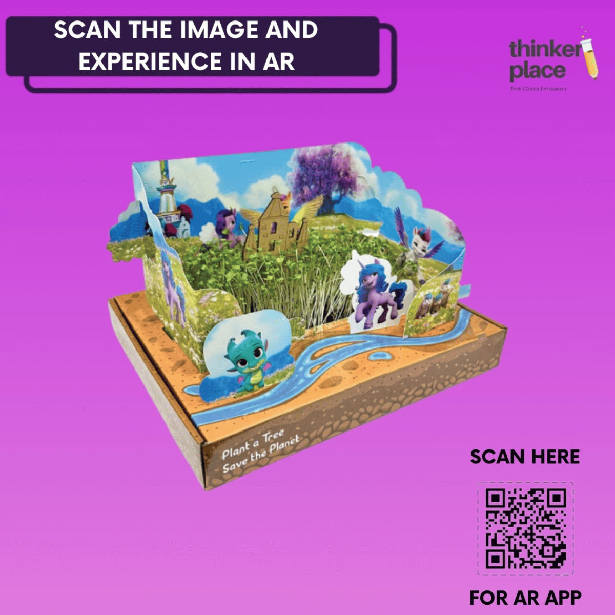 ThinkerPlace My Little Pony Garden Irrigation Kit | Build & Play with Sprinkler Kit (Age 5+)