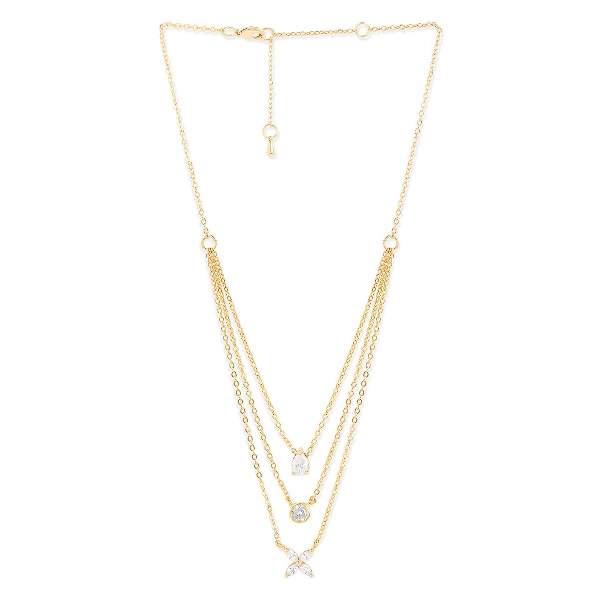 Minutiae Gold-Plated Layered Minimal Necklace