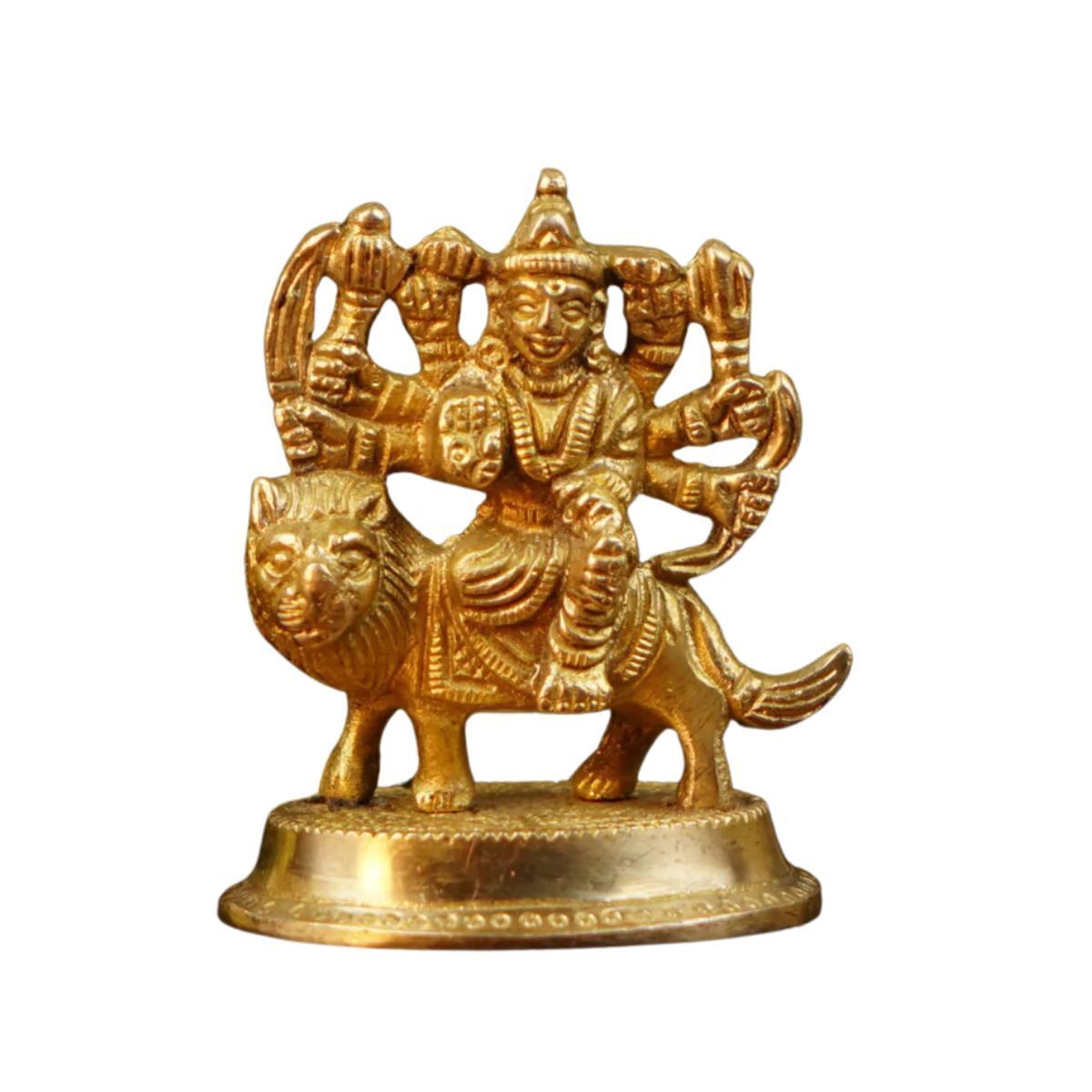 ServDharm Pure Brass Durga Idol