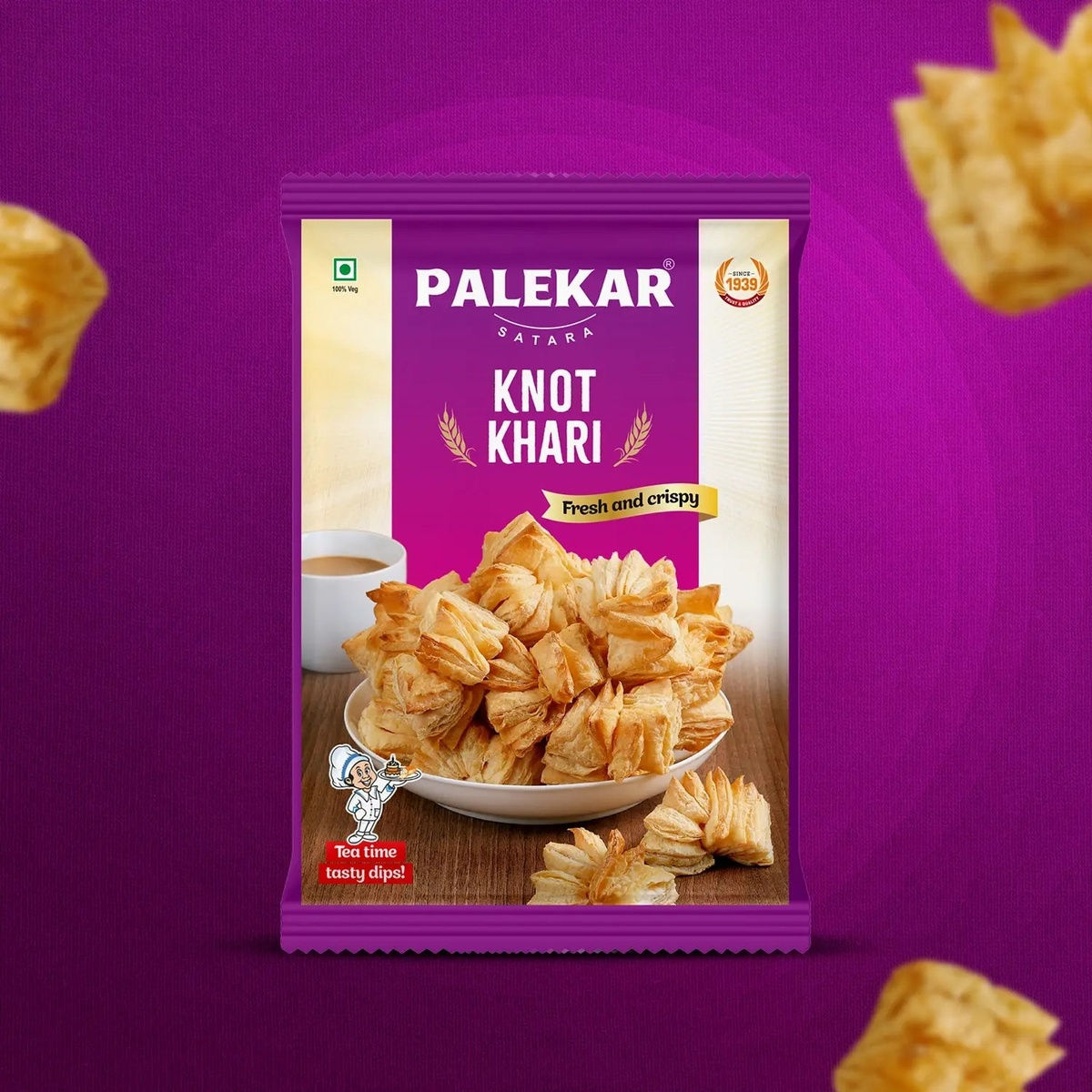 Palekar Crispy Khari(200gms) & Palekar Knot Khari(200gms) Combo