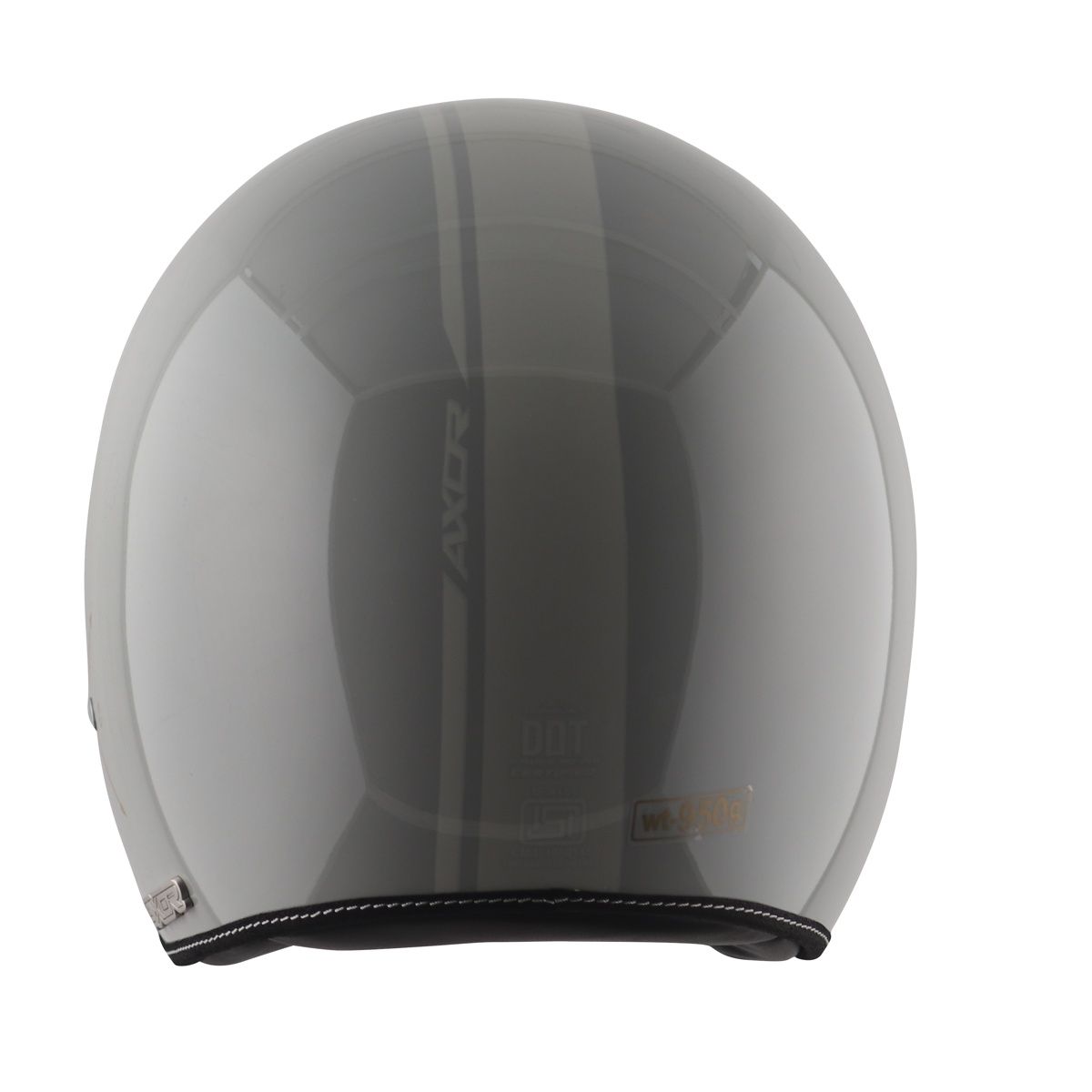 Axor Retro Jet Euro Globe Isi Ece And Dot Certified Open Face Helmet - Cool Grey Helmet - XL