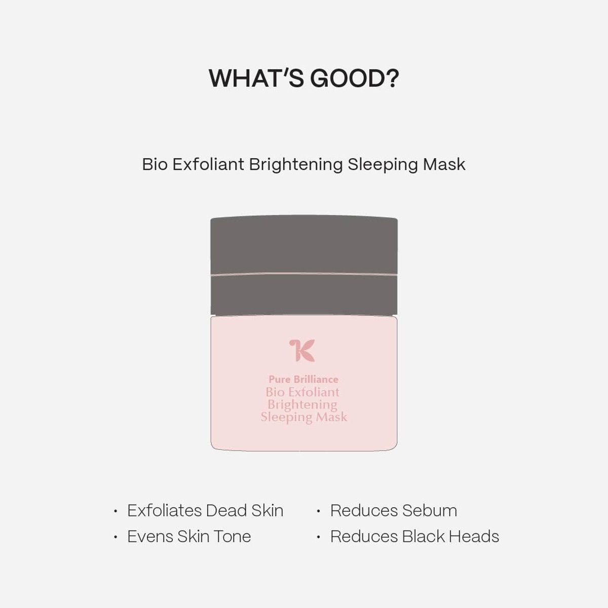 Truekind Bio Exfoliant Brightening Sleeping Mask - Mini